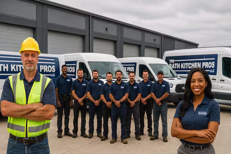 Bath Kitchen Pros team and fleet in Houston